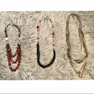 Beaded Multistrand Statement Necklace Lot of 13